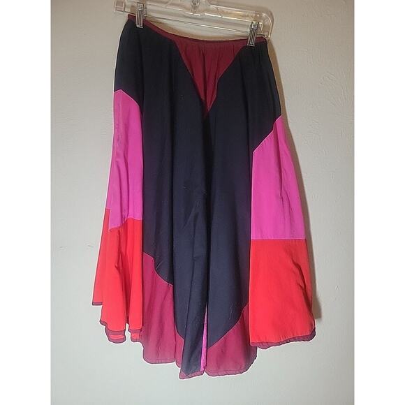 Vintage 70s Opus 1 by Diana Martin Circle Skirt 100% Cotton One Size - Picture 1 of 10